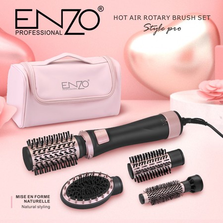 luxury-hot-air-styler-kit32851 سشوار انزو پروفیشینال مدل EN756 با باد سرد و کابل ۱.۵ متری - تصویر 1