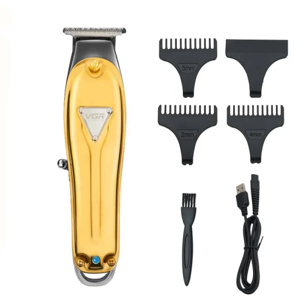 ماشین اصلاح موی سر و صورت وی جی ار مدل V-057 با تیغه استیل ضد زنگ